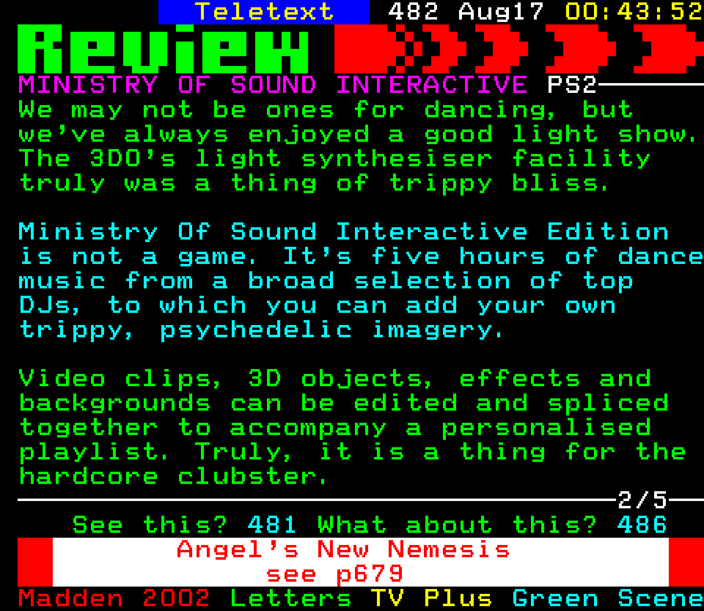 Digitiser, Teletext - 2001