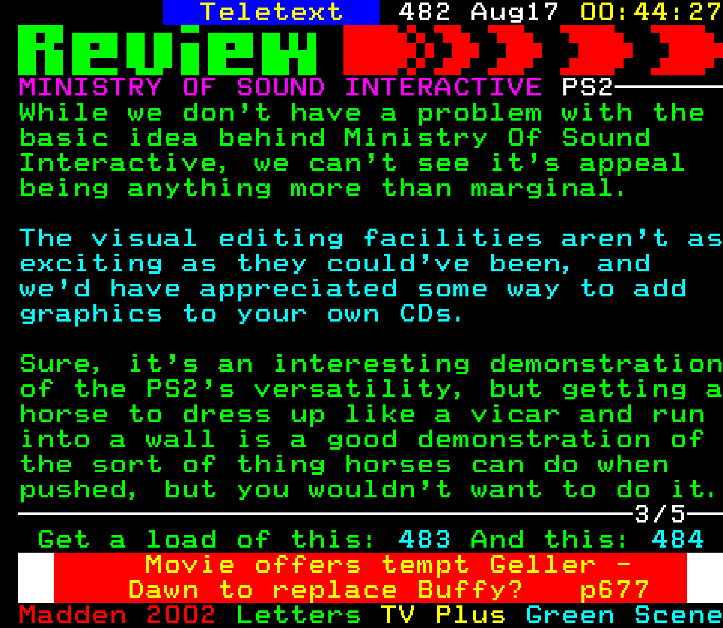 Digitiser, Teletext - 2001