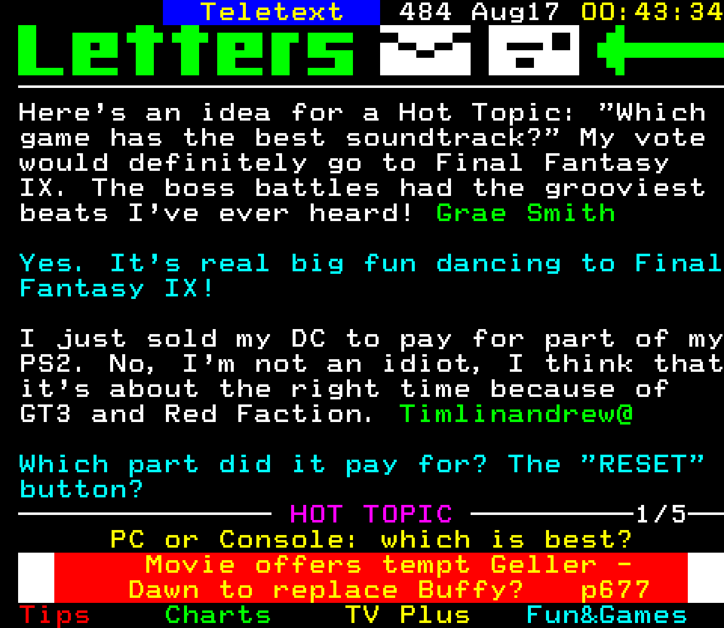 Digitiser, Teletext - 2001