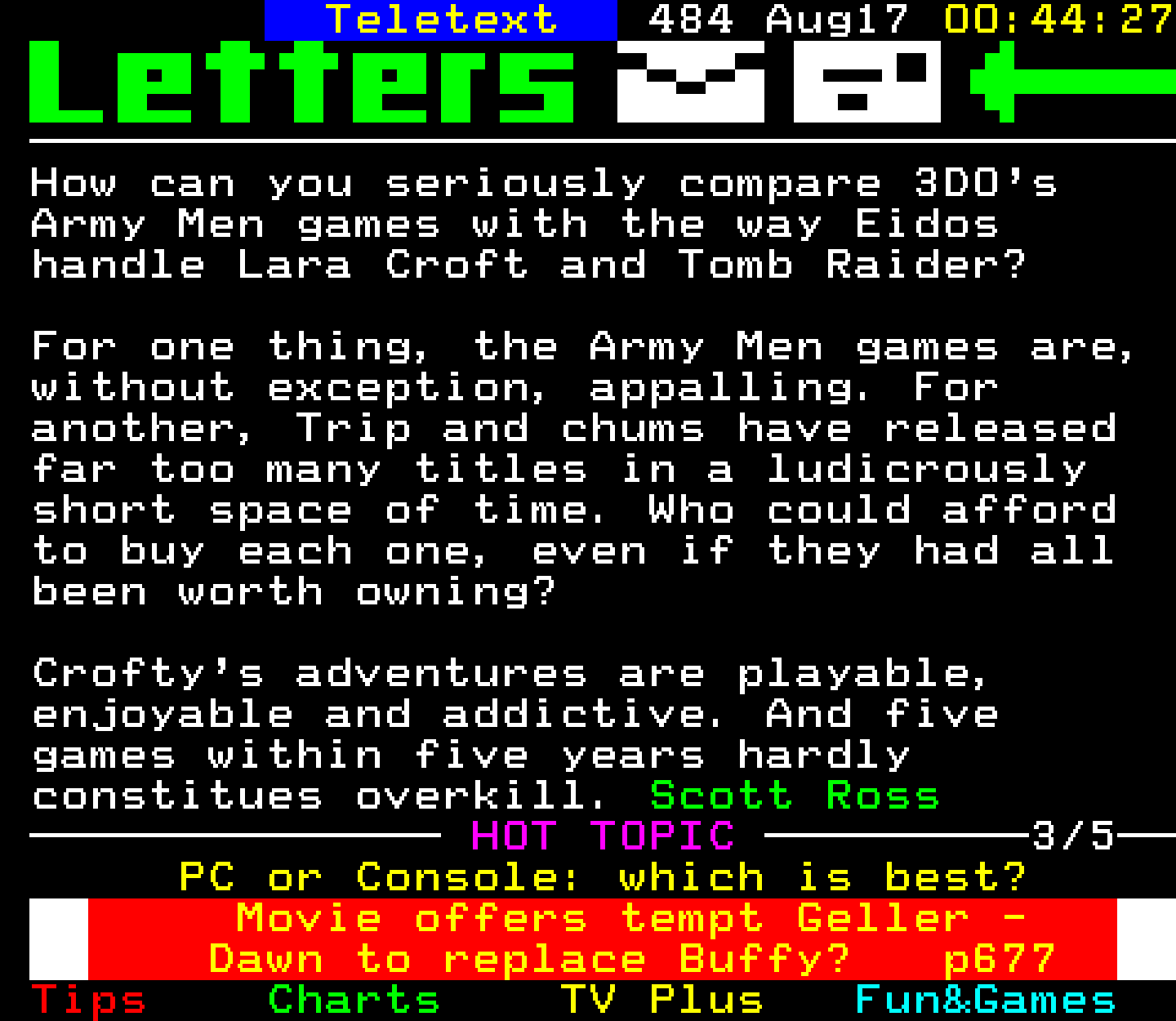 Digitiser, Teletext - 2001
