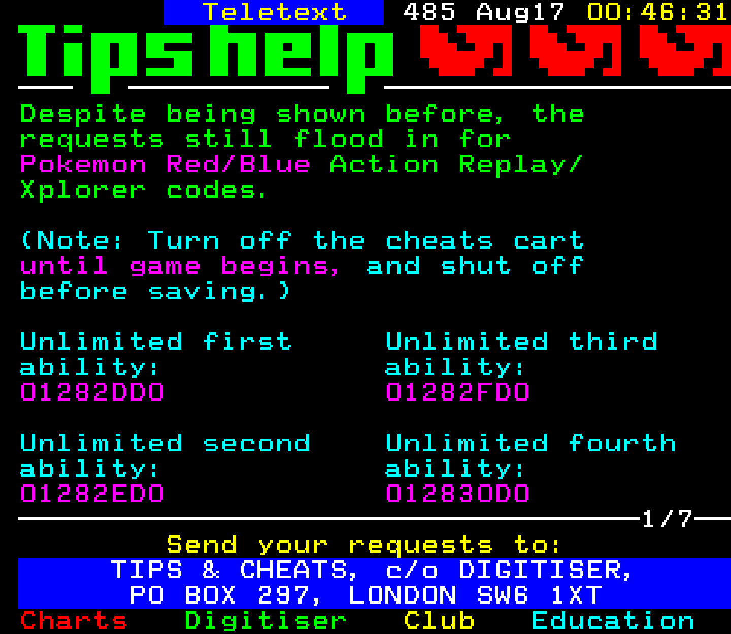 Digitiser, Teletext - 2001