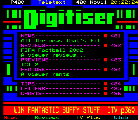 Digitiser, Teletext - 2001