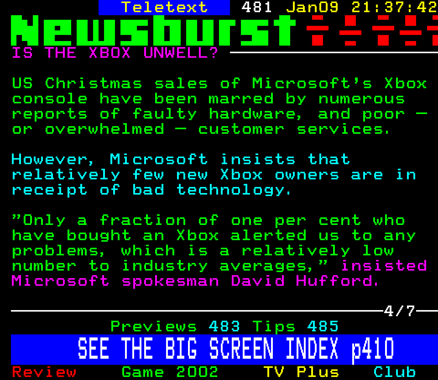 Digitiser, Teletext - 2002