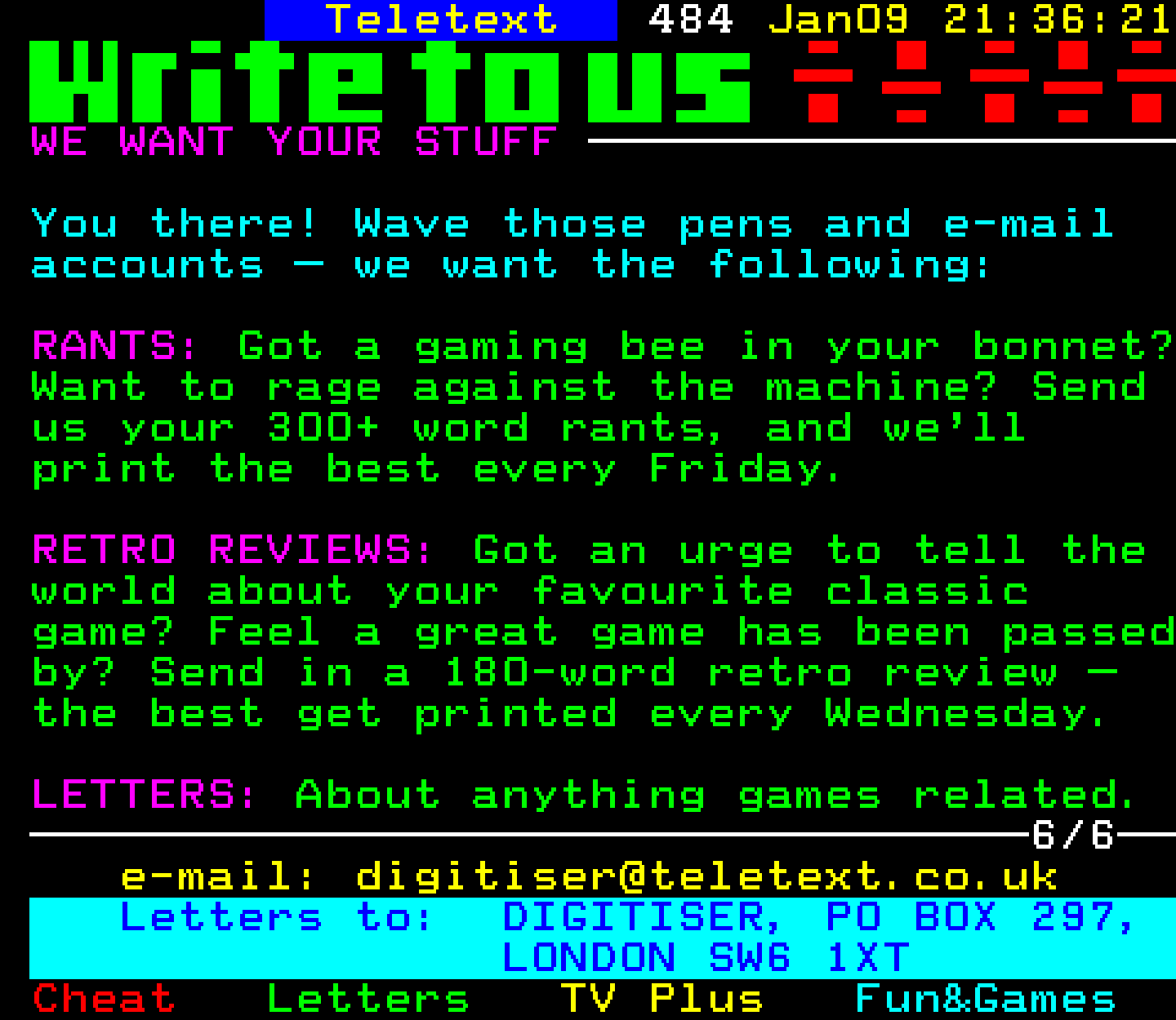 Digitiser, Teletext - 2002