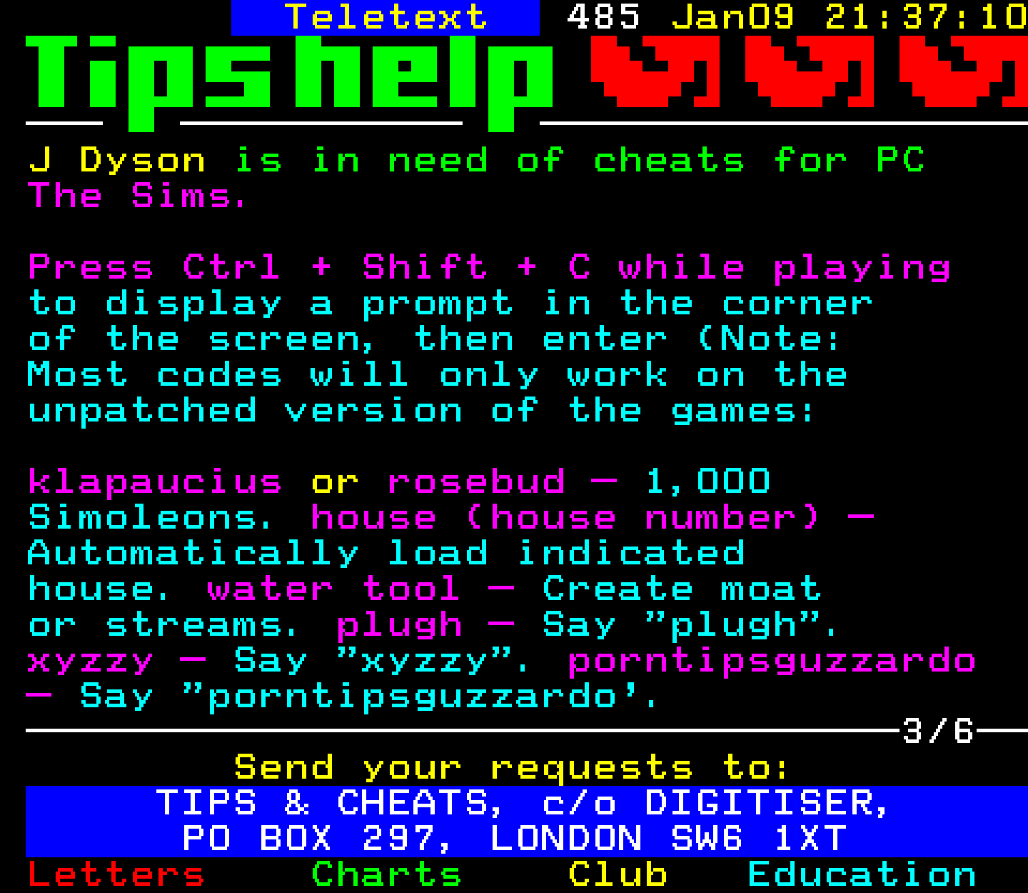 Digitiser, Teletext - 2002