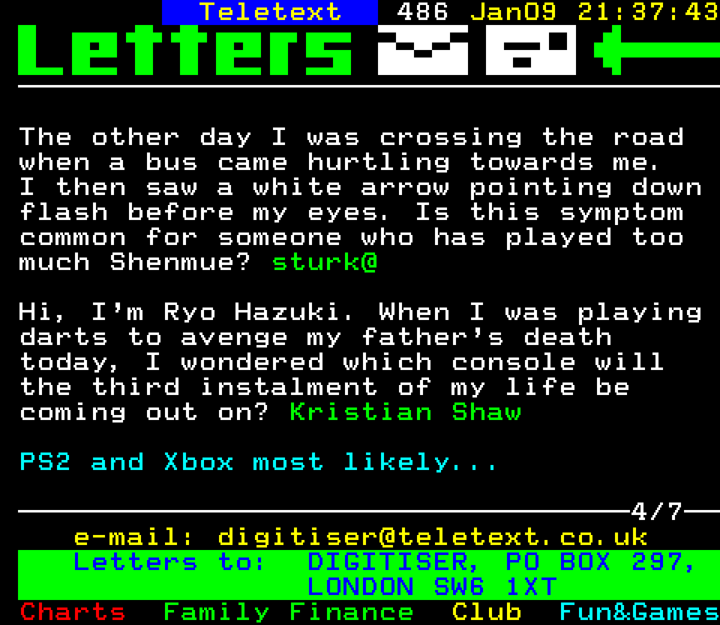 Digitiser, Teletext - 2002