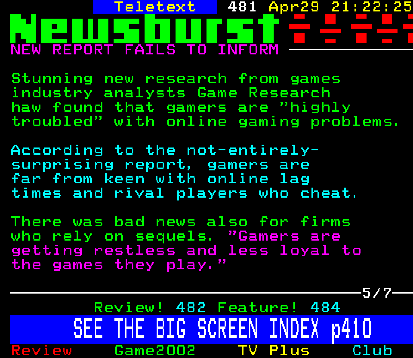 Digitiser, Teletext - 2002