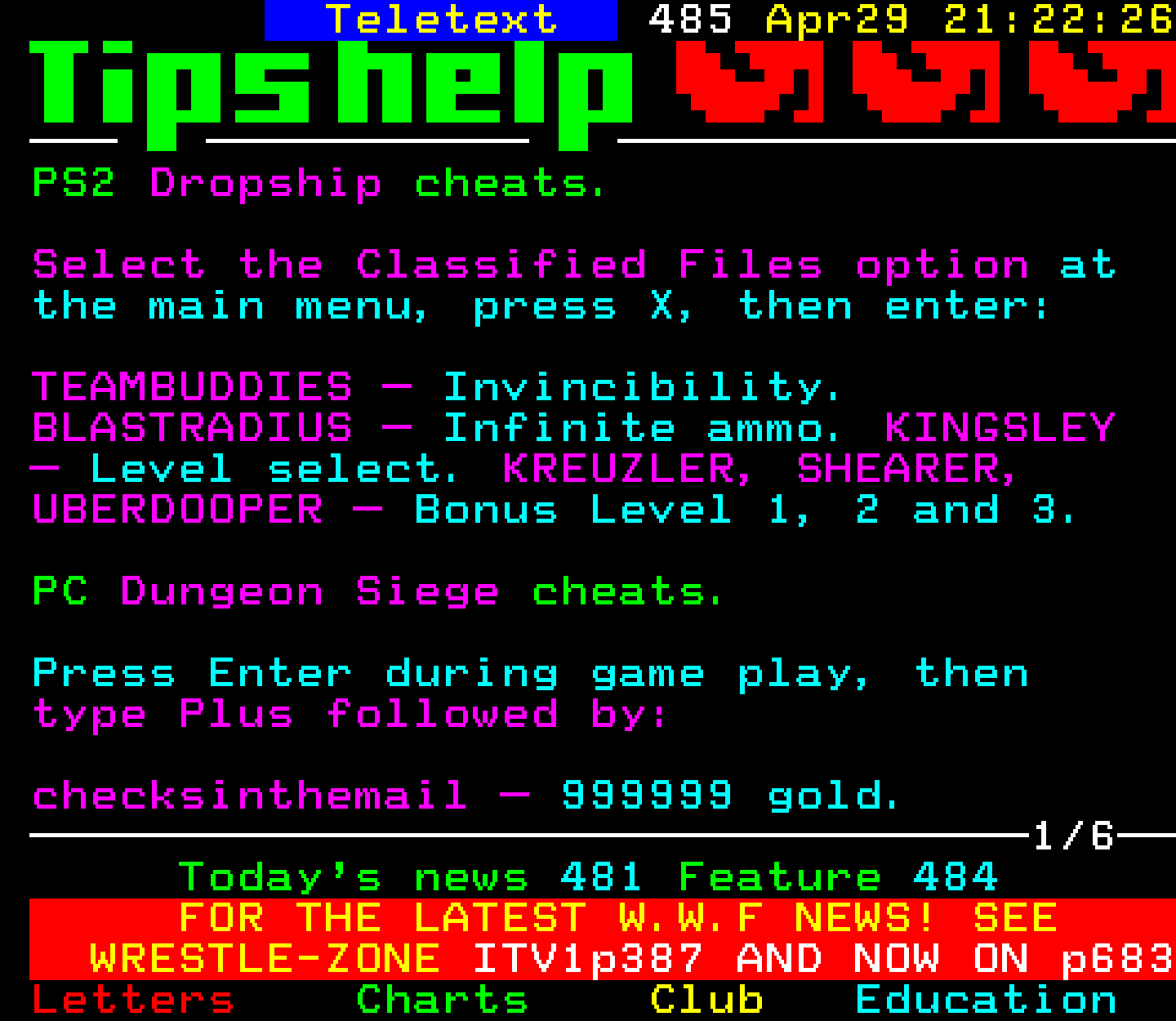 Digitiser, Teletext - 2002