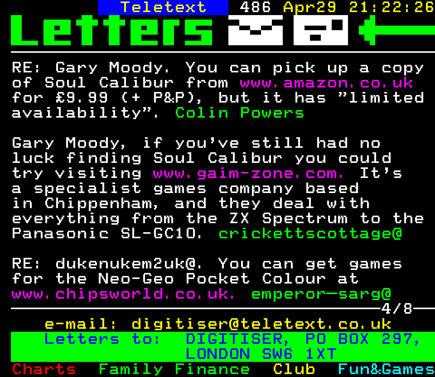 Digitiser, Teletext - 2002