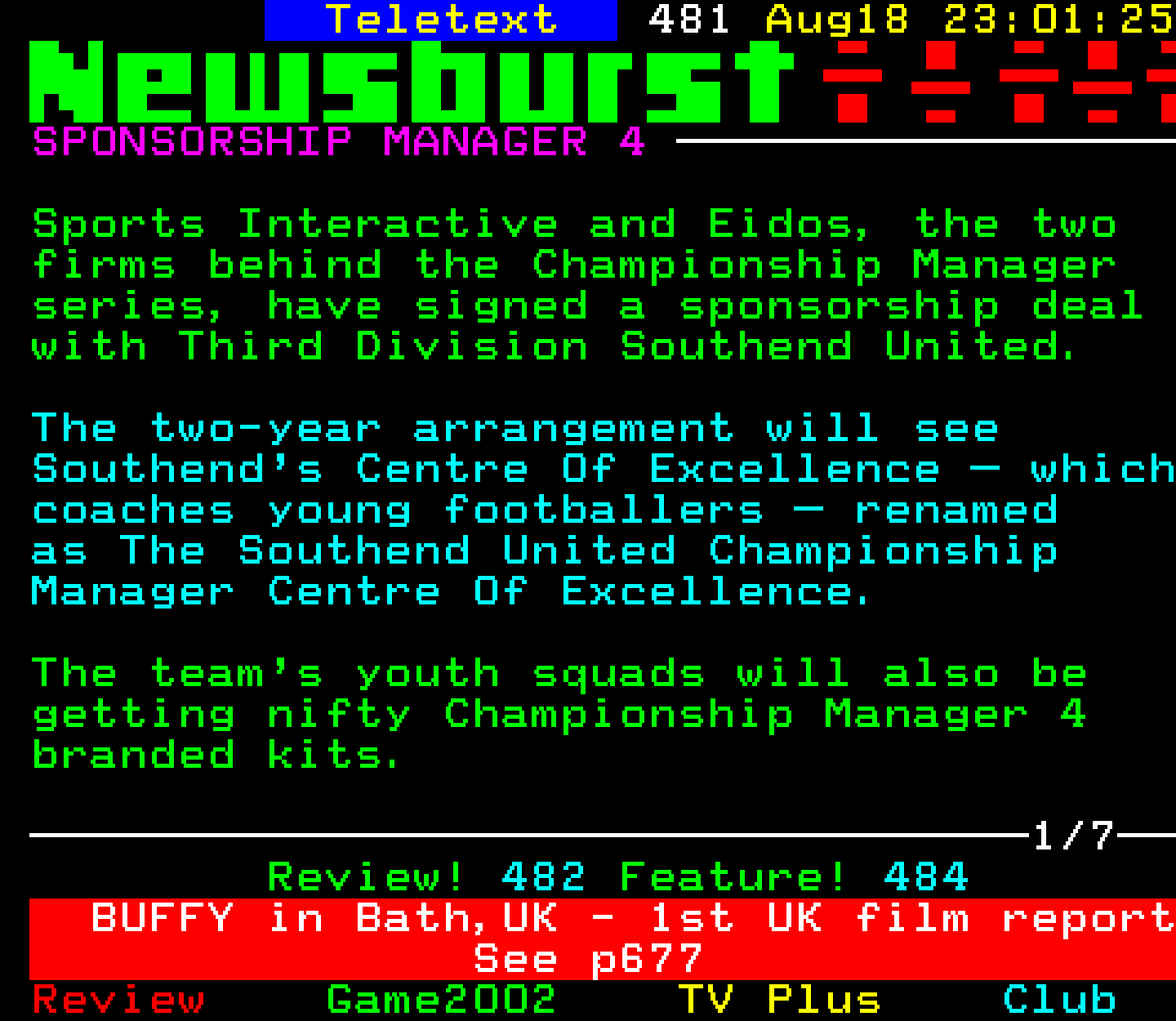 Digitiser, Teletext - 2002