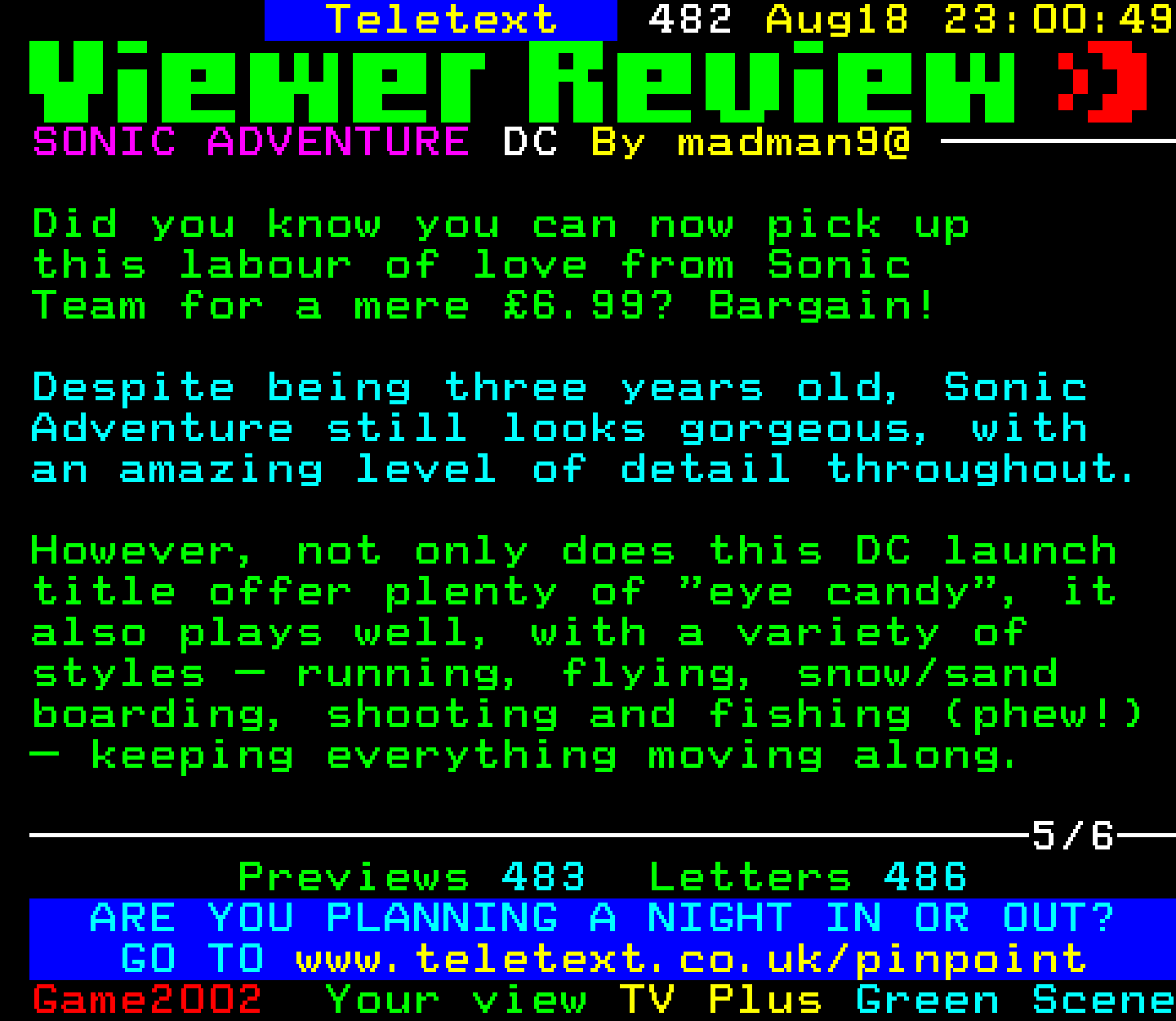 Digitiser, Teletext - 2002