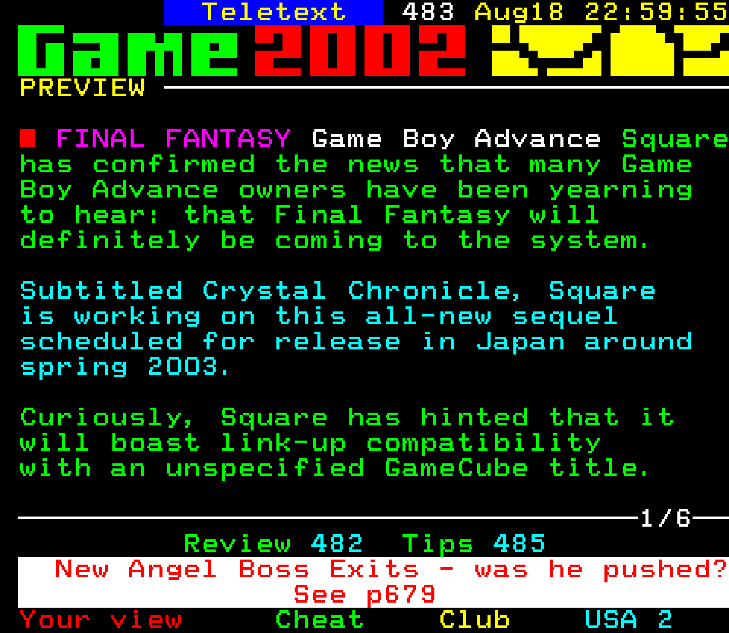 Digitiser, Teletext - 2002