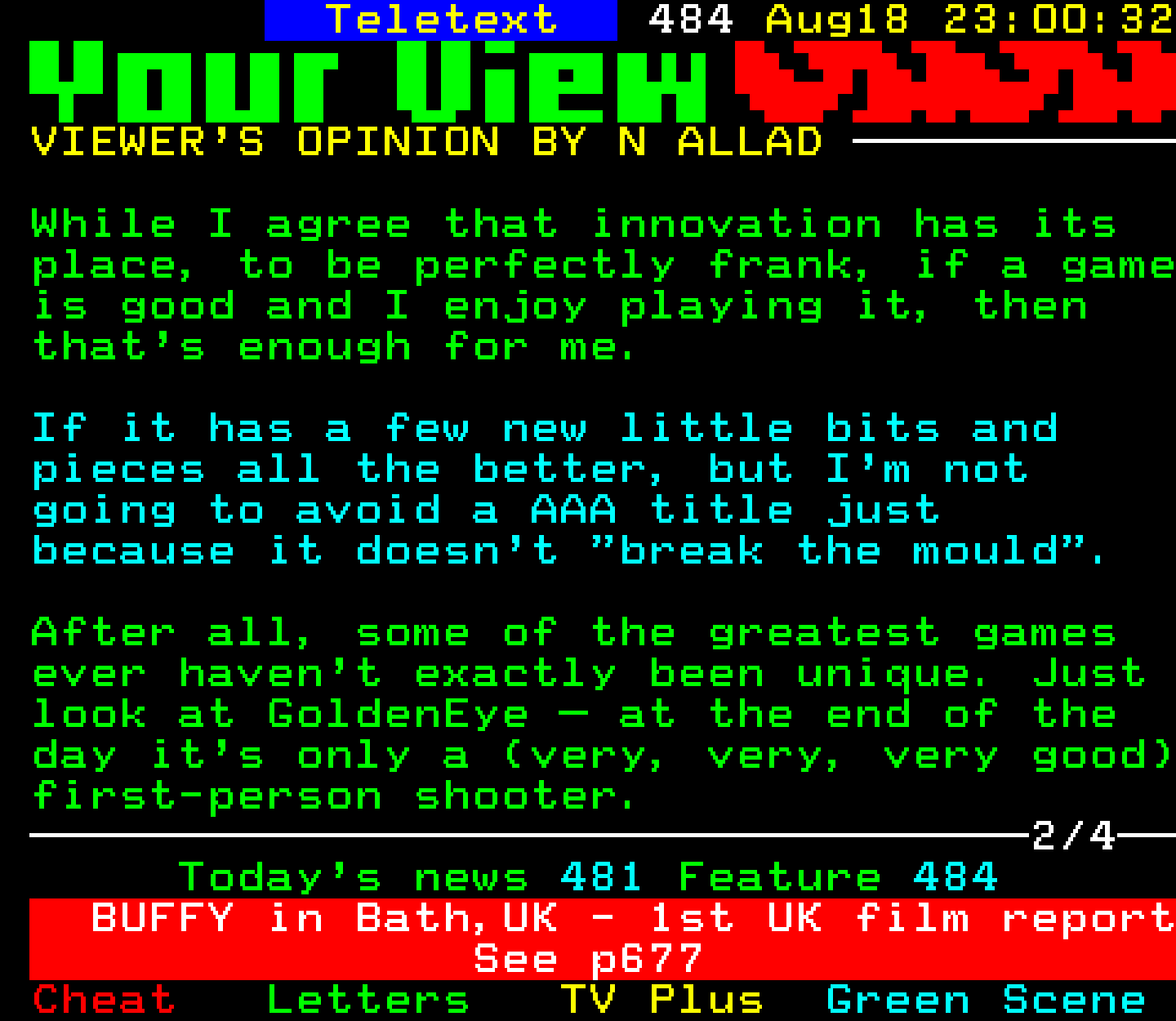 Digitiser, Teletext - 2002