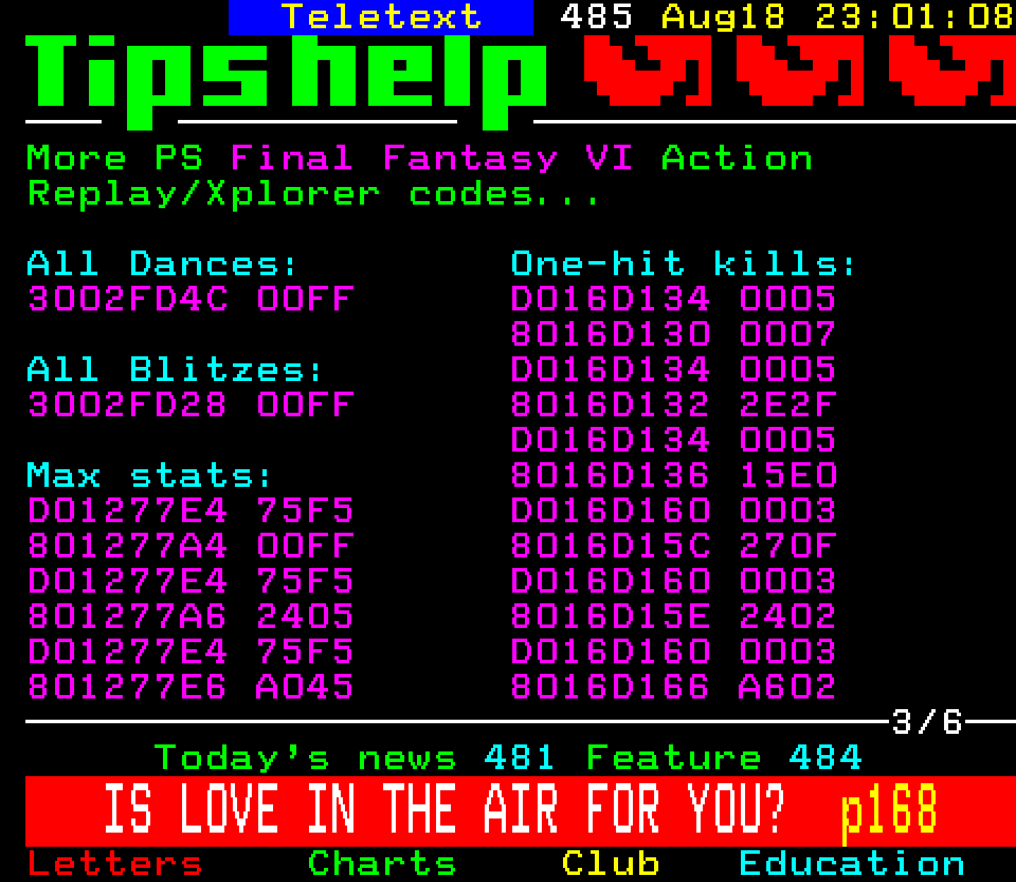 Digitiser, Teletext - 2002