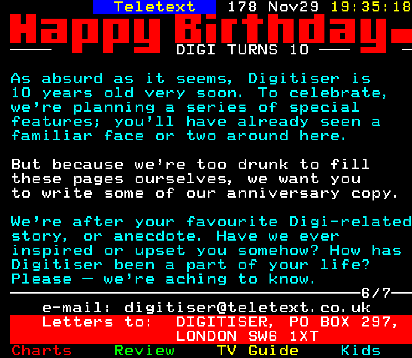 Digitiser, Teletext - 2002