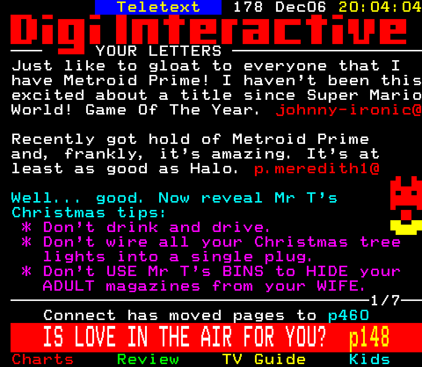 Digitiser, Teletext - 2002