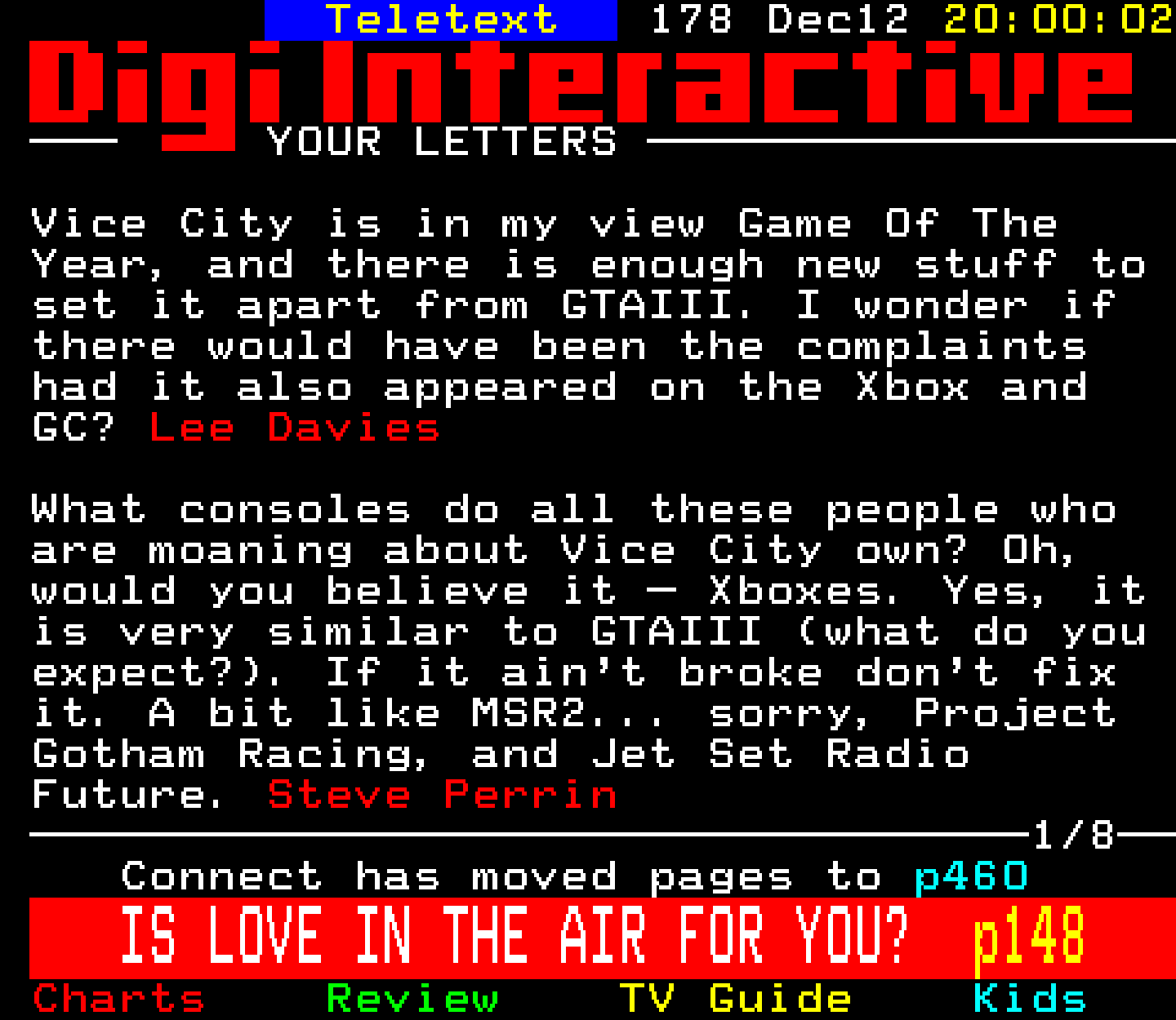 Digitiser, Teletext - 2002