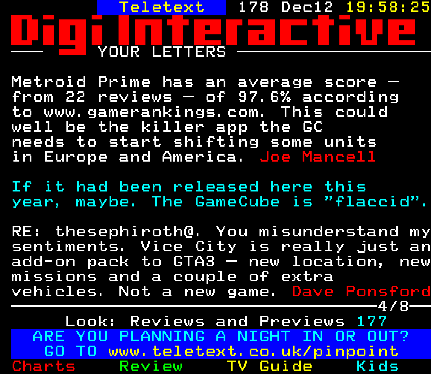 Digitiser, Teletext - 2002