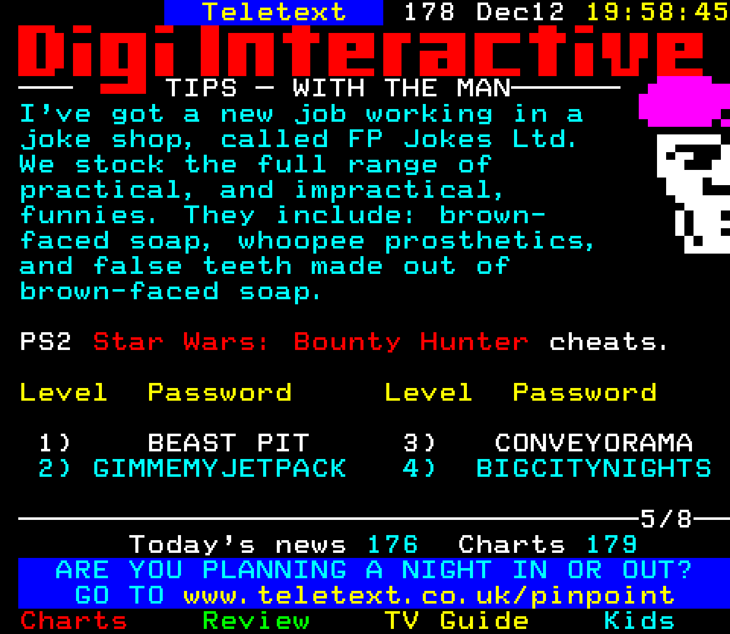 Digitiser, Teletext - 2002