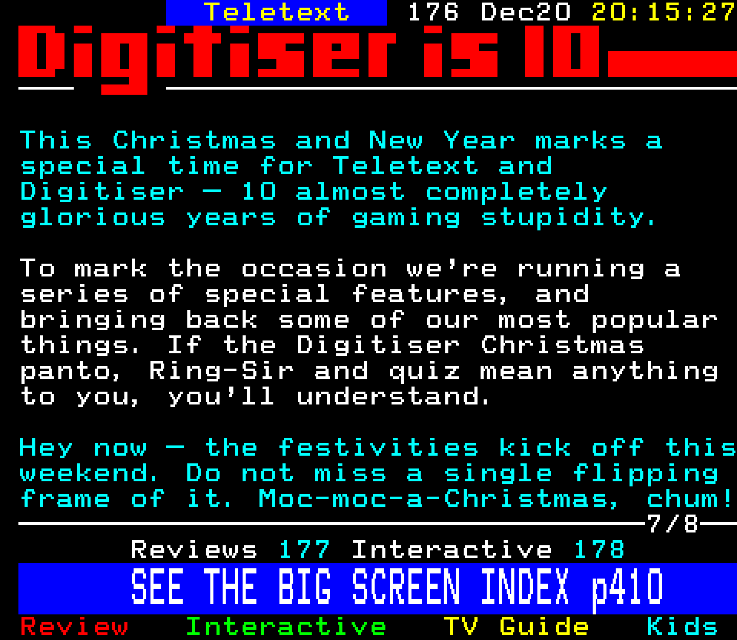 Digitiser, Teletext - 2002