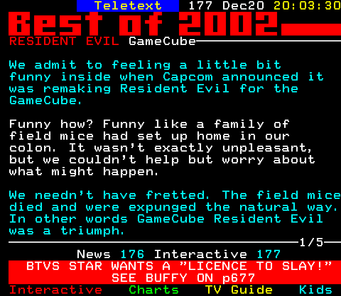 Digitiser, Teletext - 2002