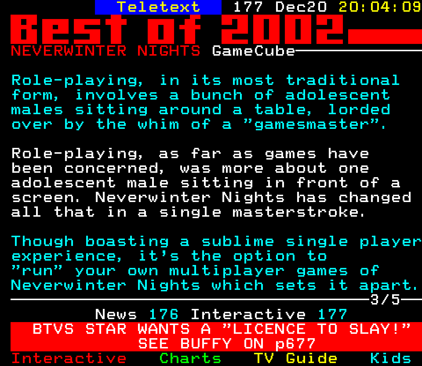 Digitiser, Teletext - 2002
