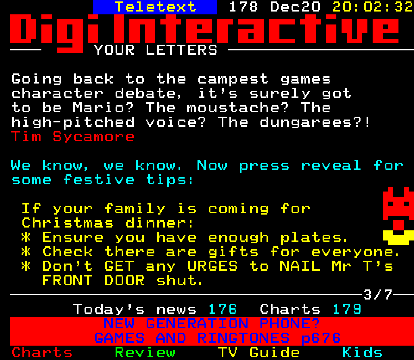 Digitiser, Teletext - 2002