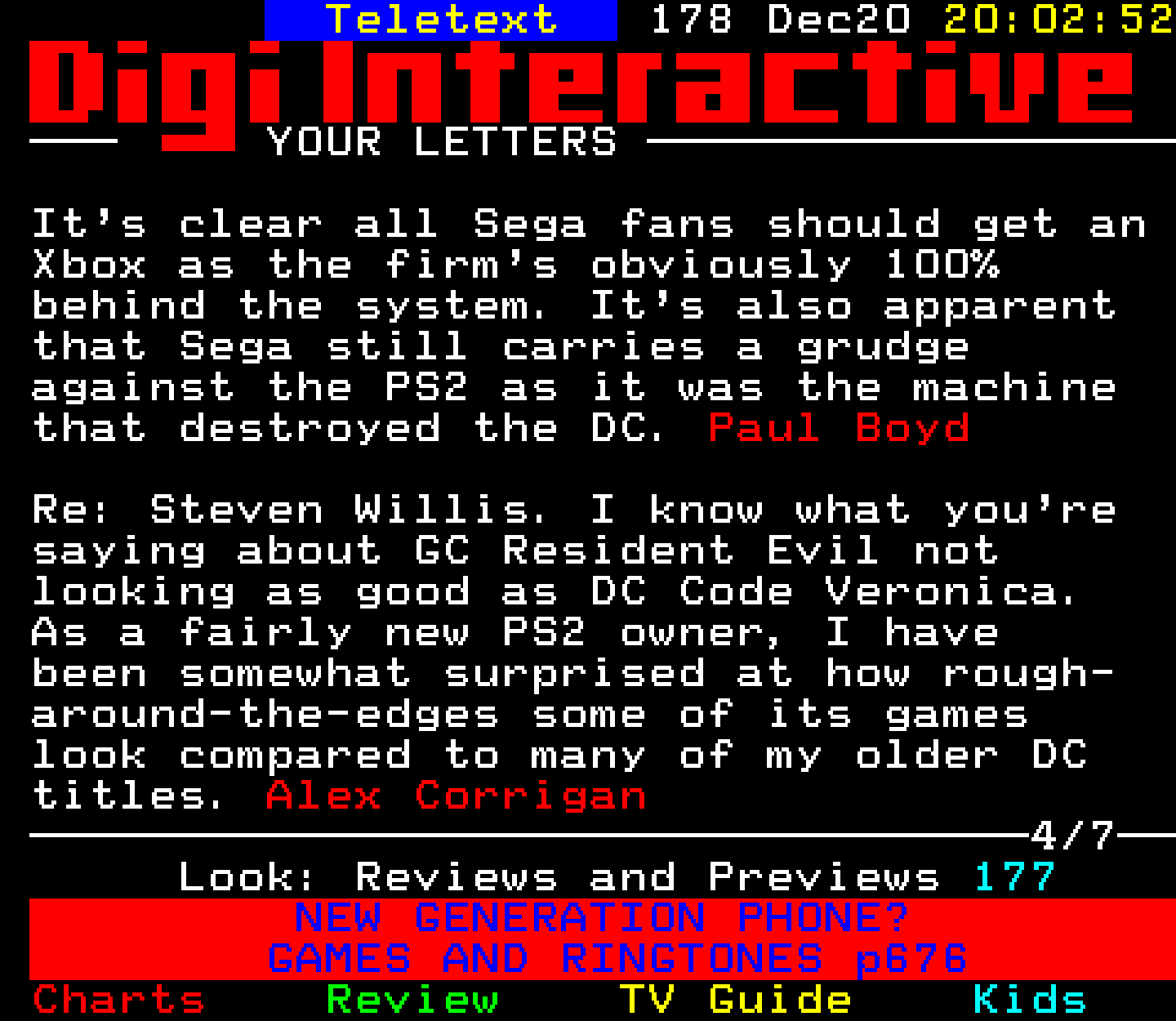 Digitiser, Teletext - 2002