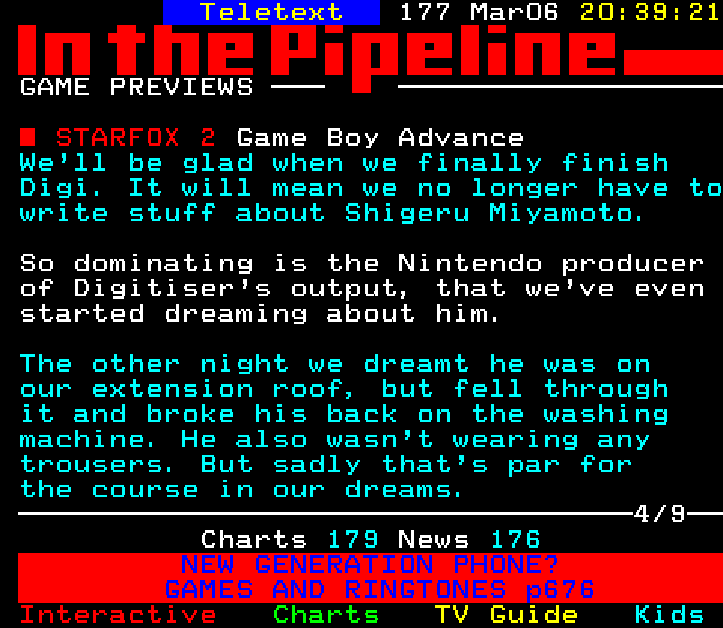 Digitiser, Teletext - 2003