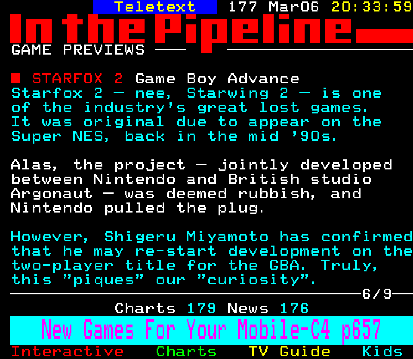 Digitiser, Teletext - 2003