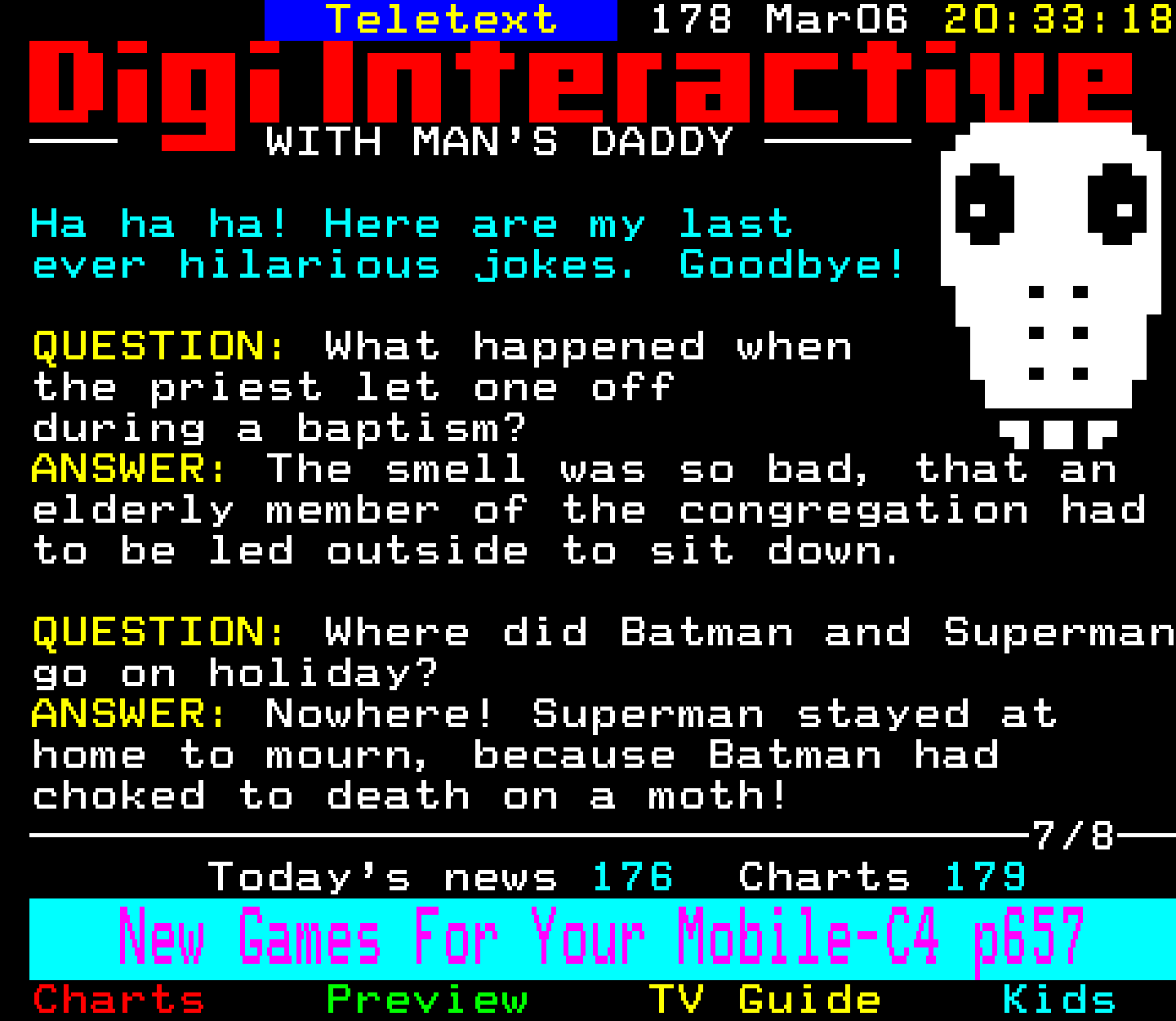 Digitiser, Teletext - 2003