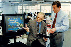 Teletext editorial office prior to launch