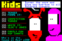 Teletext Kids' Turner The Worm